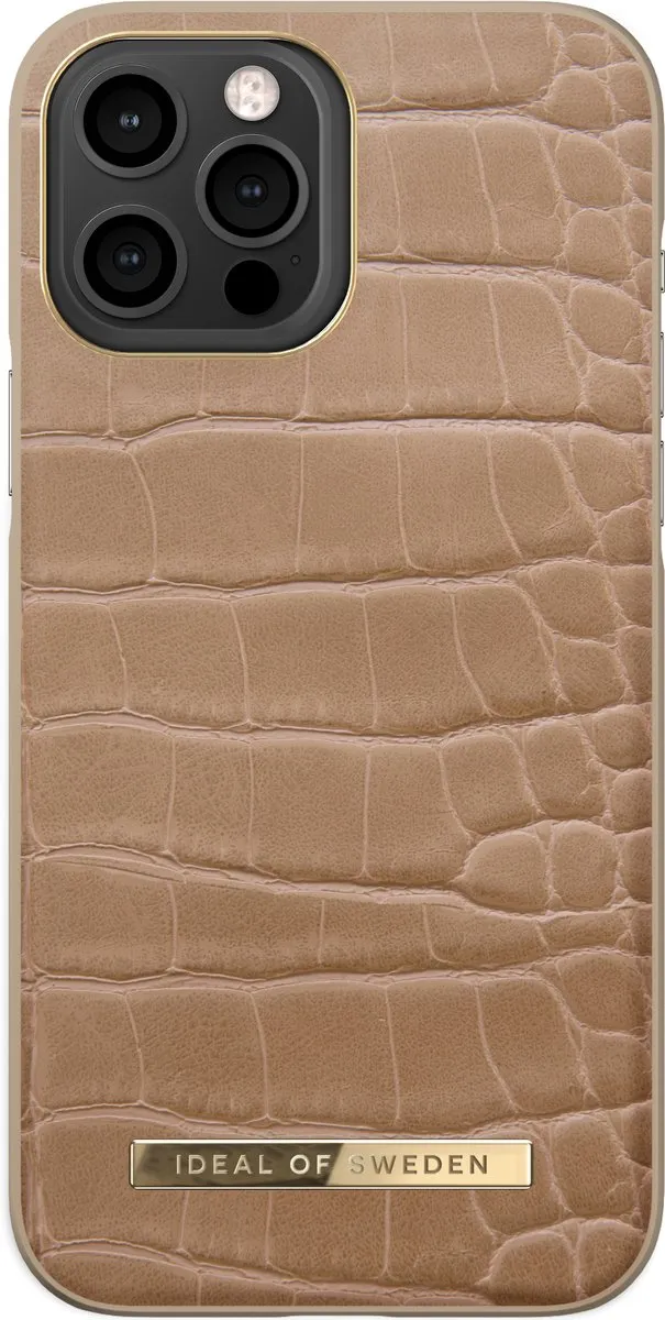 iDeal of Sweden iPhone 13 Pro Max Backcover - Atelier Case - Camel Croco - afbeelding 3 van 6