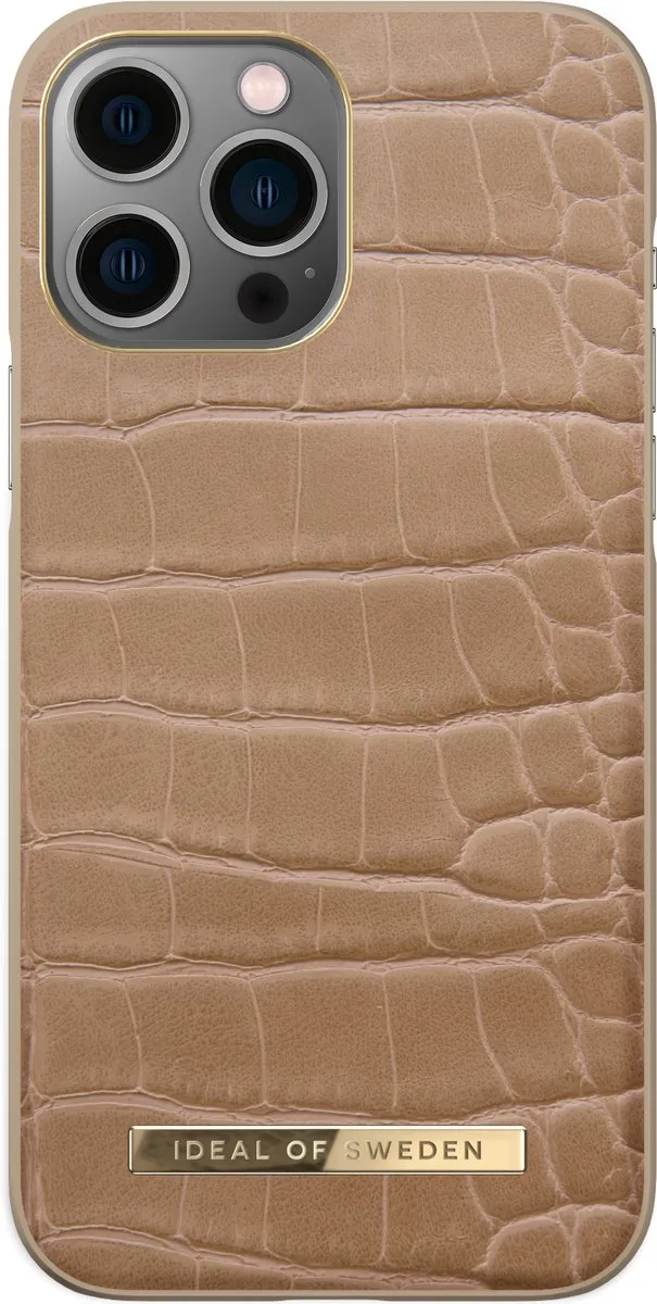 iDeal of Sweden iPhone 13 Pro Max Backcover - Atelier Case - Camel Croco - afbeelding 6 van 6