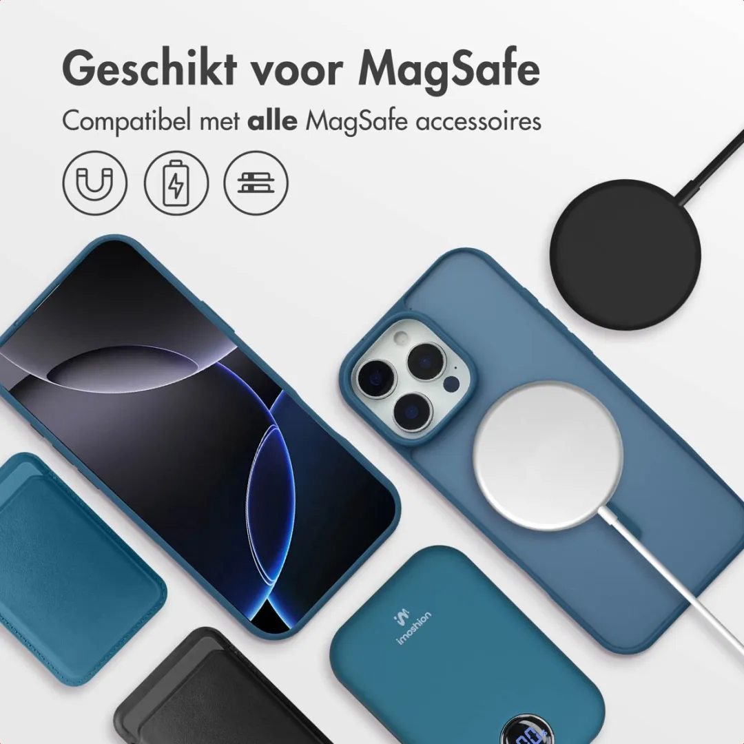 Imoshion Hoesje iPhone 16 Pro Max - Donkerblauw MagSafe