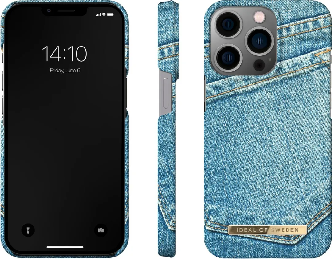 iDeal of Sweden iPhone 13 Pro Hoesje Denim Bliss - afbeelding 5 van 5