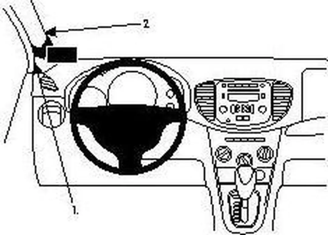 Brodit ProClip Hyundai i10 2011-2013 Zwart - 804593 - afbeelding 6 van 6