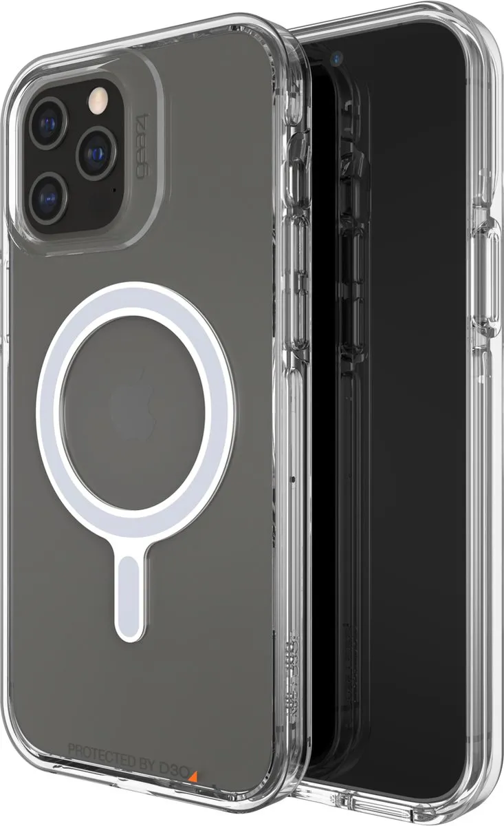 Gear4 Crystal Palace Snap D3O iPhone 12 Pro Max Hoesje - Transparant