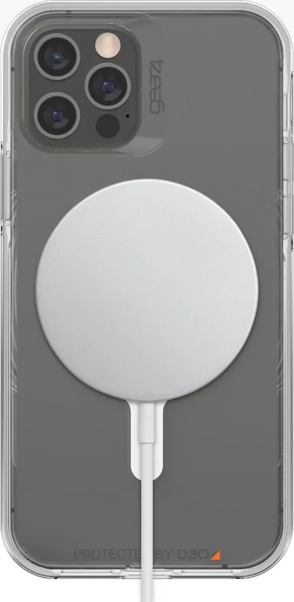 Gear4 Crystal Palace Snap D3O iPhone 12 Pro Max Hoesje - Transparant - afbeelding 6 van 6