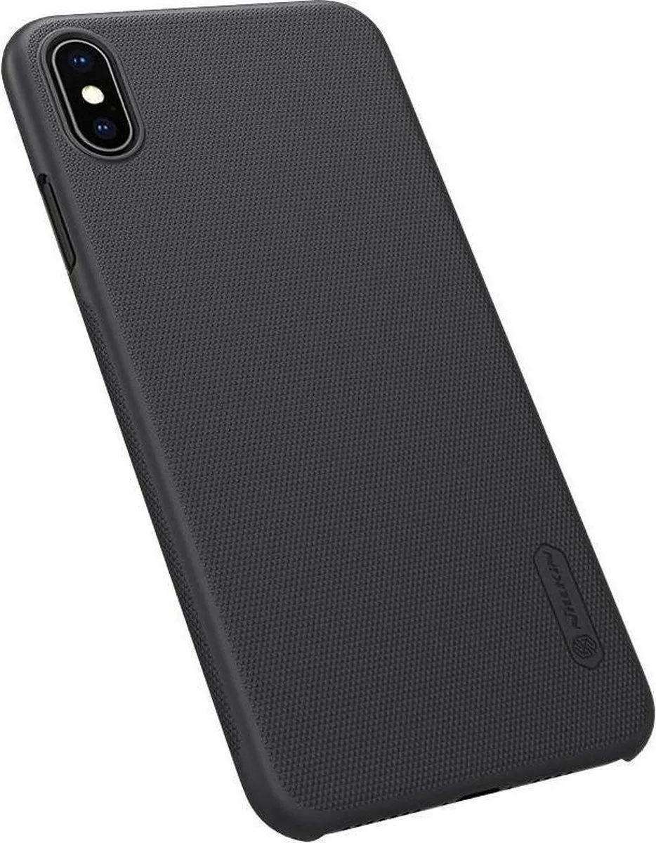 Nillkin Super Frosted Shield Backcover iPhone Xs Max - Zwart - afbeelding 4 van 4