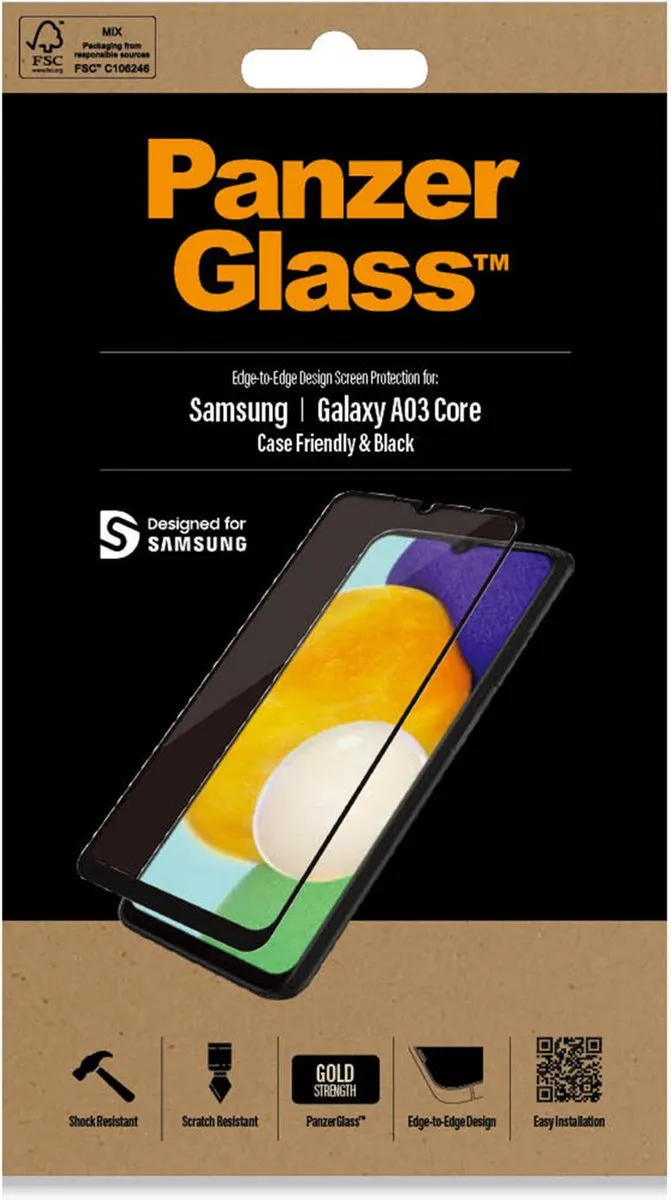PanzerGlass Screenprotector Samsung Galaxy A13 5G - Zwart
