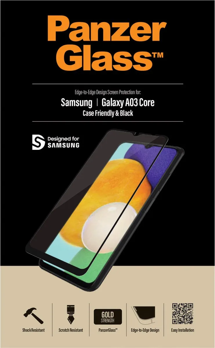 PanzerGlass Screenprotector Samsung Galaxy A13 5G - Zwart