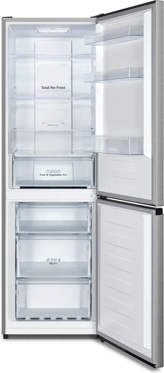 Hisense RB390N4BCC Koel-vriescombinatie 304L - No Frost - Inverter - RVS