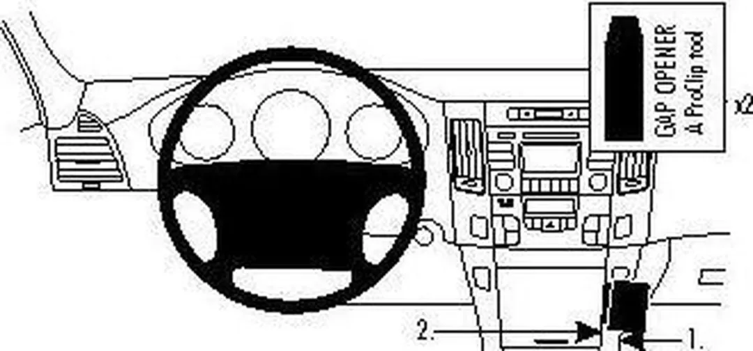 Brodit ProClip Houder Hyundai Sonata 2009-2010 - 854191