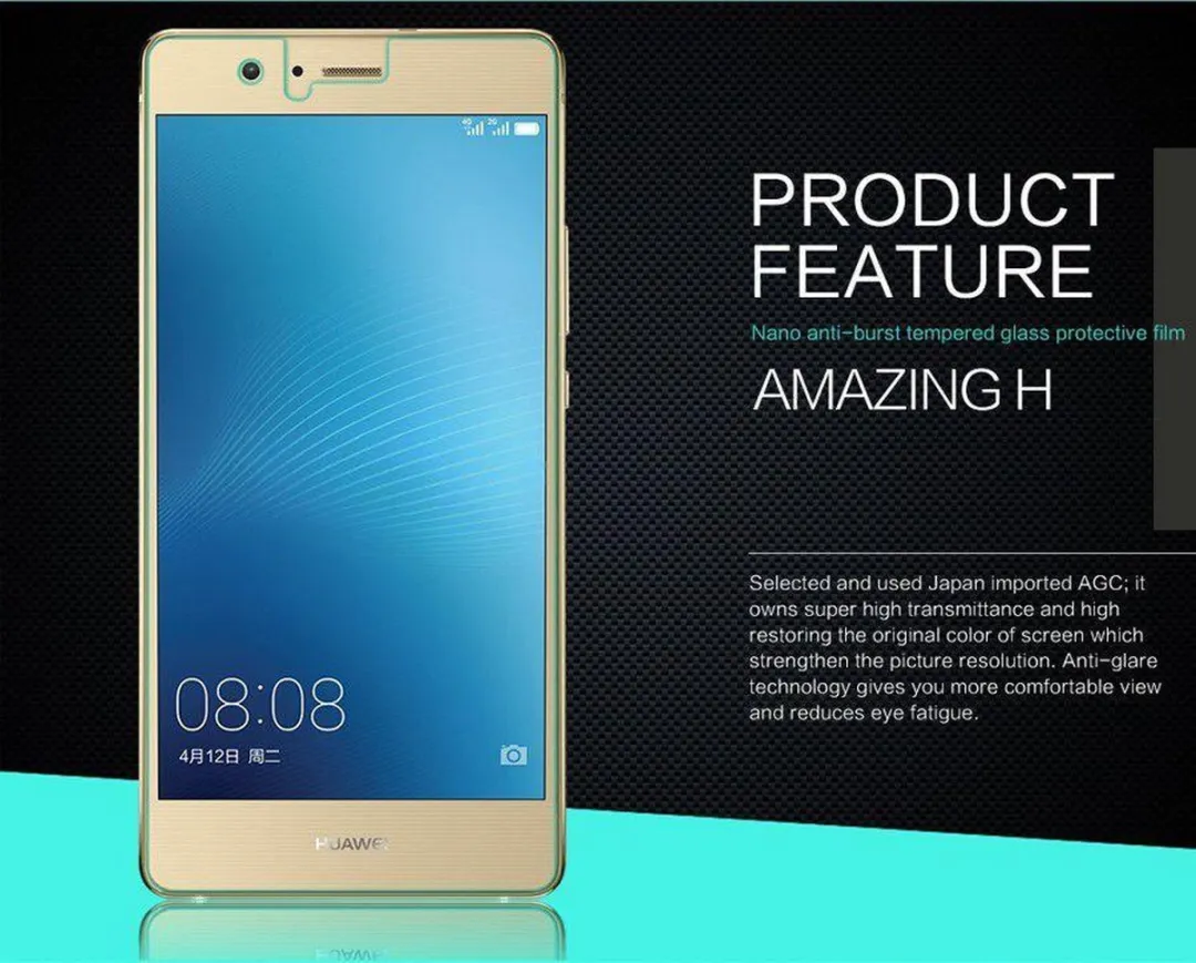 Nillkin Tempered Glass Screenprotector Huawei P9 - 9H Nano - afbeelding 3 van 6