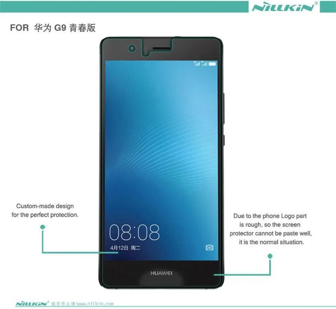 Nillkin Tempered Glass Screenprotector Huawei P9 - 9H Nano - afbeelding 6 van 6