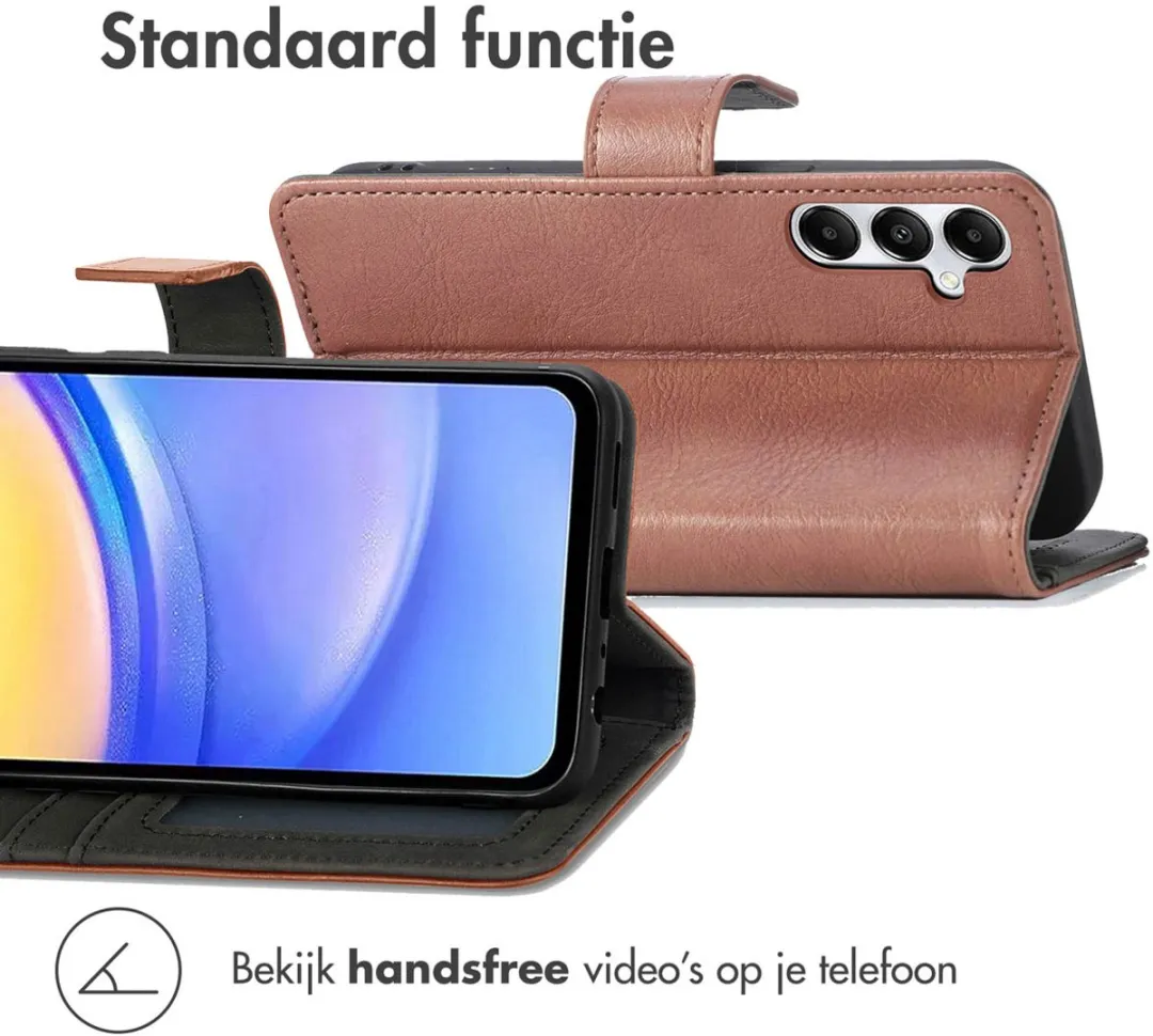 Imoshion Hoesje Samsung Galaxy A15 - 3 Pasjes - Bruin
