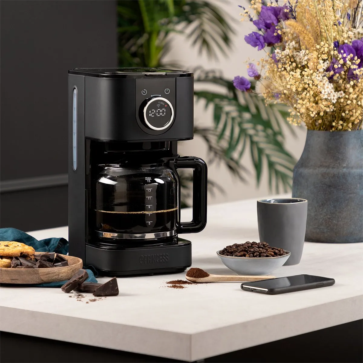Princess 246060 Koffiezetapparaat 15 Koppen - 1.5L - Zwart