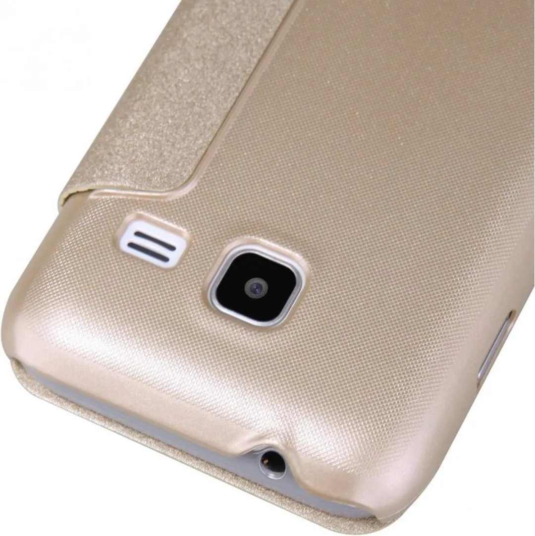 Nillkin Sparkle Series Leather Case Samsung Galaxy J1 2016 - Goud - afbeelding 6 van 6
