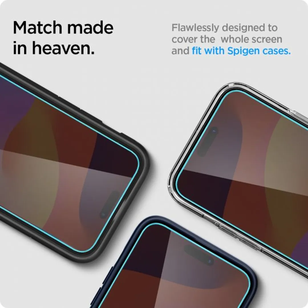 Spigen Glas.TR EZ Fit Privacy iPhone 15 Plus - afbeelding 6 van 6