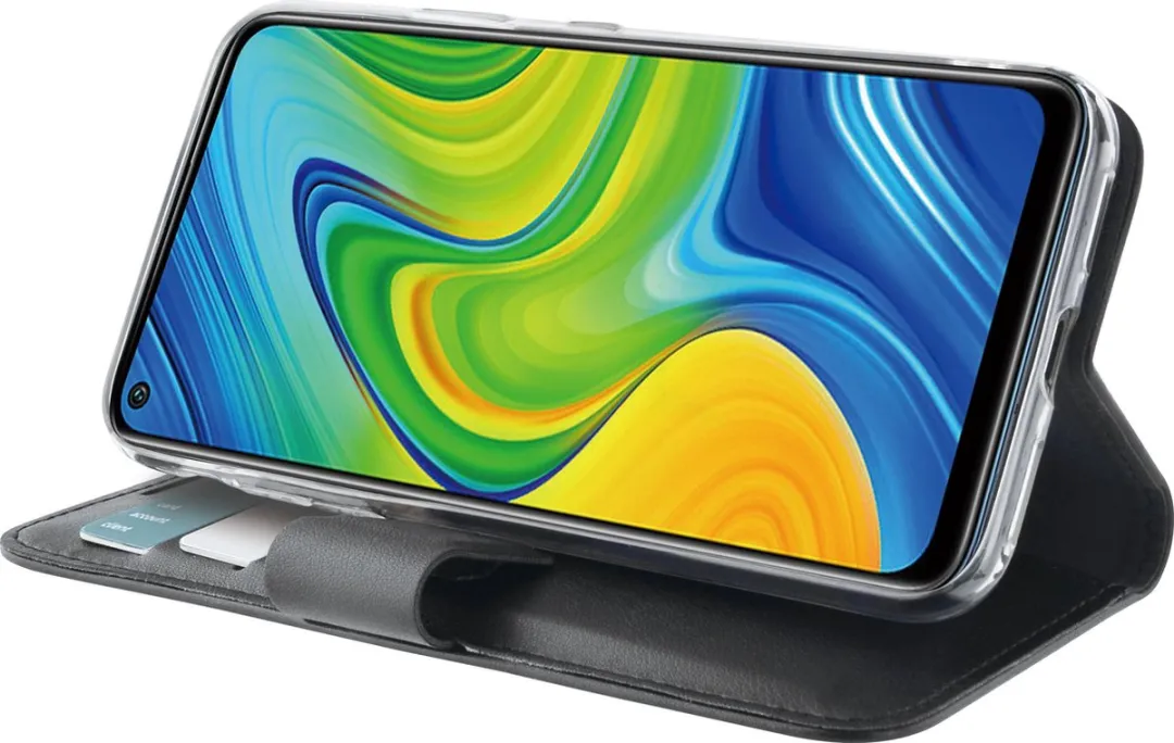 Azuri Walletcase Xiaomi Redmi Note 9 - 3 Pasjes - Zwart