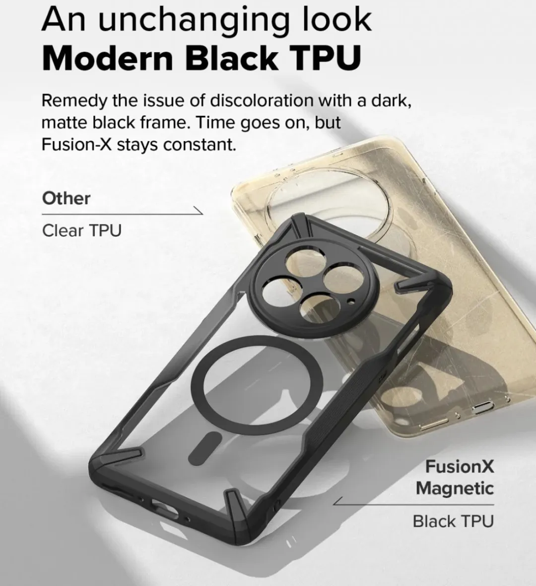Ringke Fusion X Magnetic Hoesje OnePlus 13 - Zwart - afbeelding 6 van 6