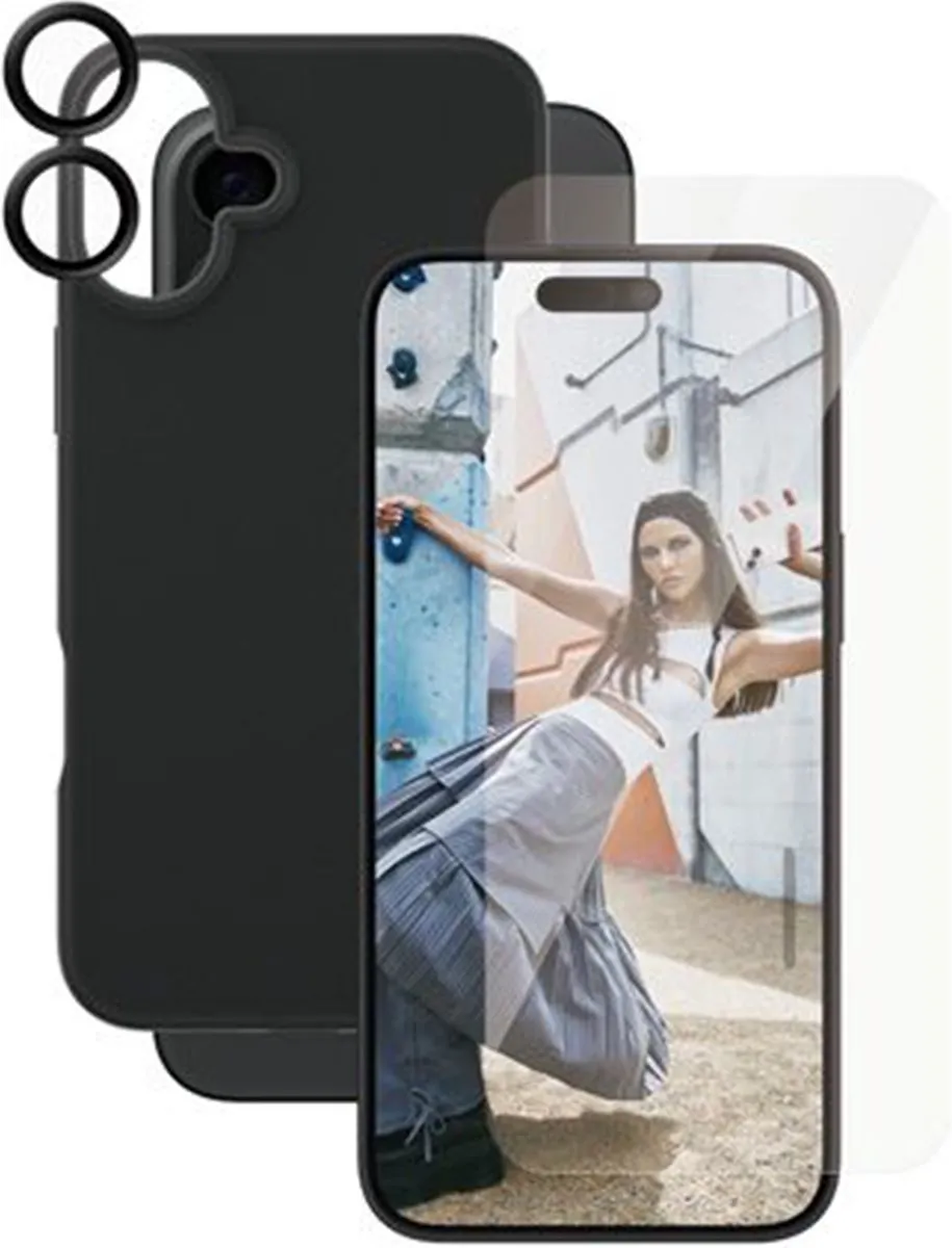 PanzerGlass iPhone 16 Pro 3-in-1 Beschermer Bundel
