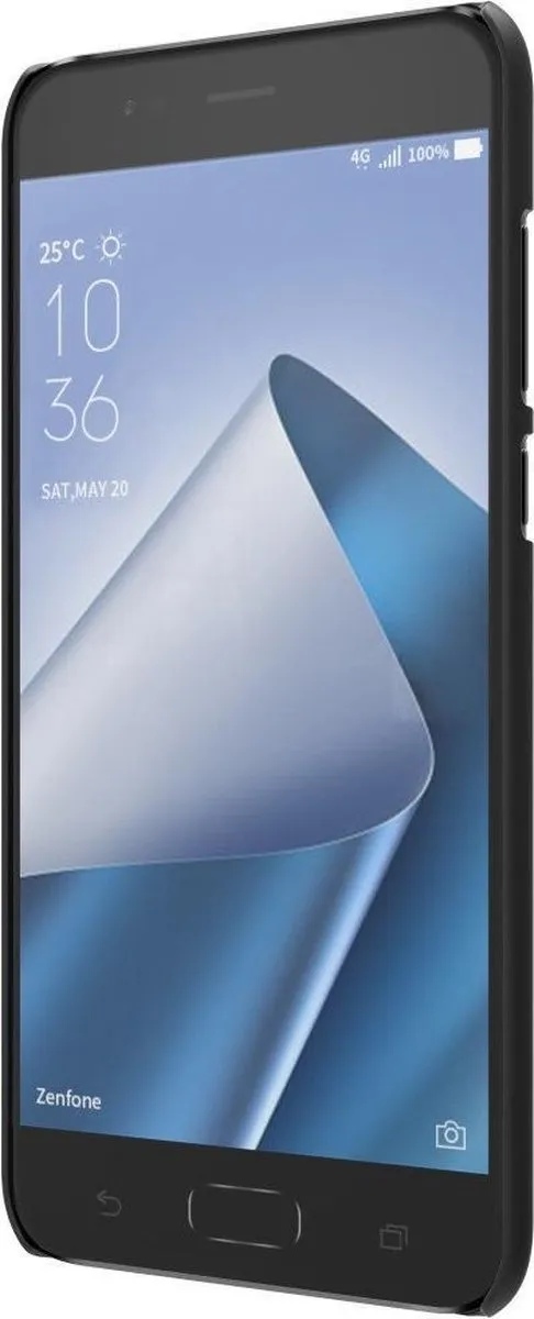 Nillkin Asus Zenfone 4 ZE554KL Frosted Shield Hoesje - Zwart - afbeelding 2 van 2