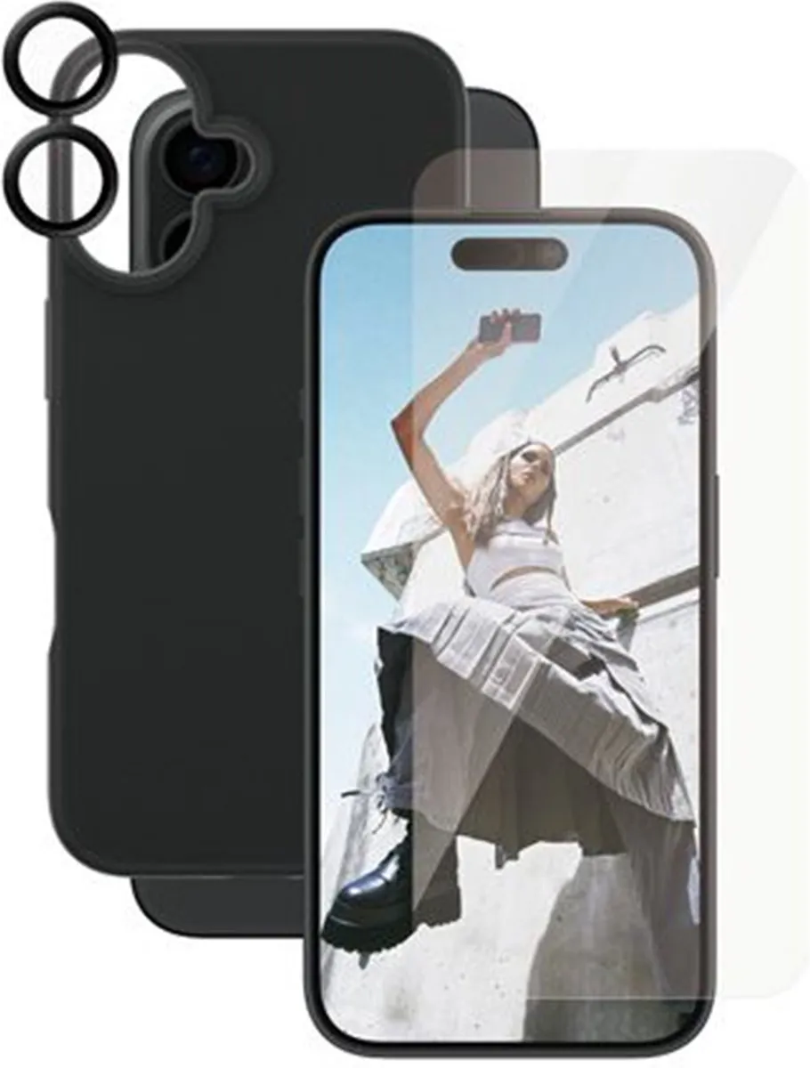 PanzerGlass iPhone 16 Beschermer Bundel 3-in-1