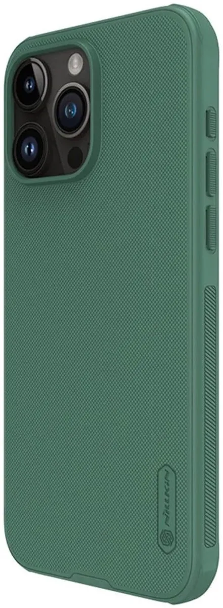 Nillkin Super Frosted Shield Hoesje iPhone 15 Pro - Groen