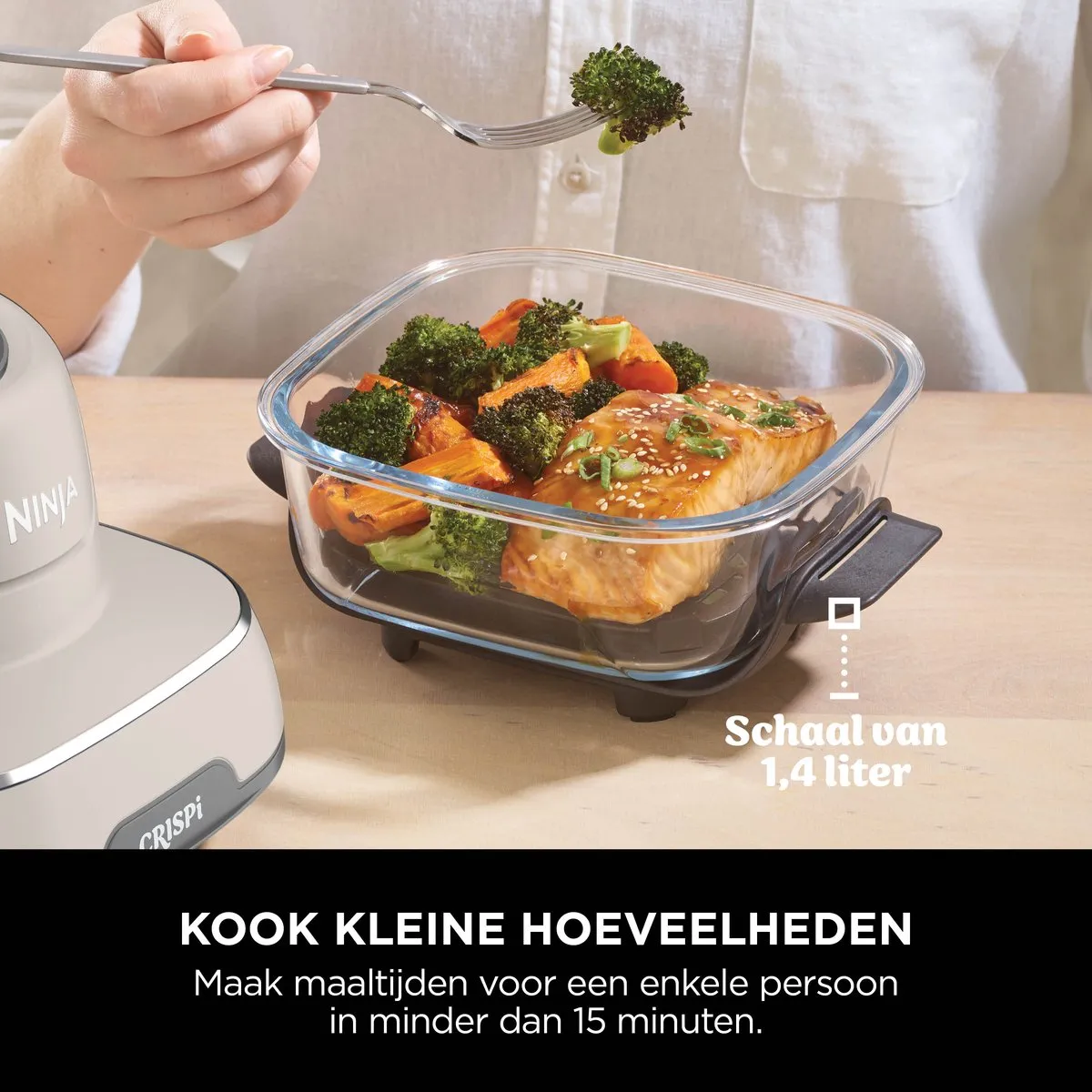 Ninja CRISPi FN101EUST 4-in-1 Airfryer - 1700W - Grijs - afbeelding 6 van 6