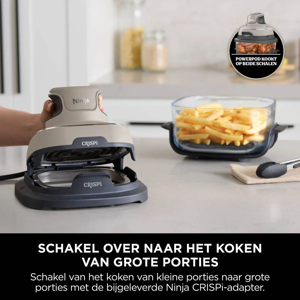 Ninja CRISPi FN101EUST 4-in-1 Airfryer - 1700W - Grijs