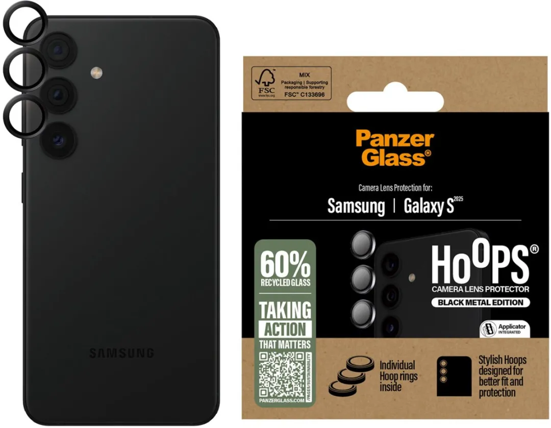 PanzerGlass Hoops Camera Lens Protector S25 - 1 Stuk - afbeelding 6 van 6