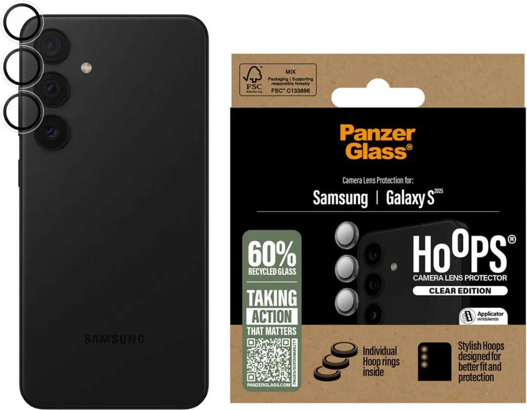 PanzerGlass Hoops Camera Lens Protector S25 - 1 Stuk