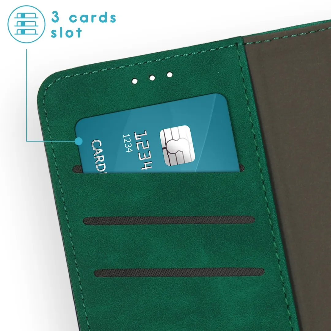 Imoshion Hoesje Samsung Galaxy S24 Donkergroen - 2-in-1 Bookcase