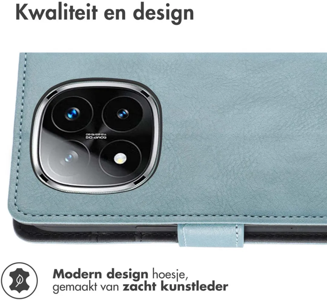 Imoshion Hoesje Xiaomi Redmi Note 14 Pro - 3 Pasjes - Lichtblauw