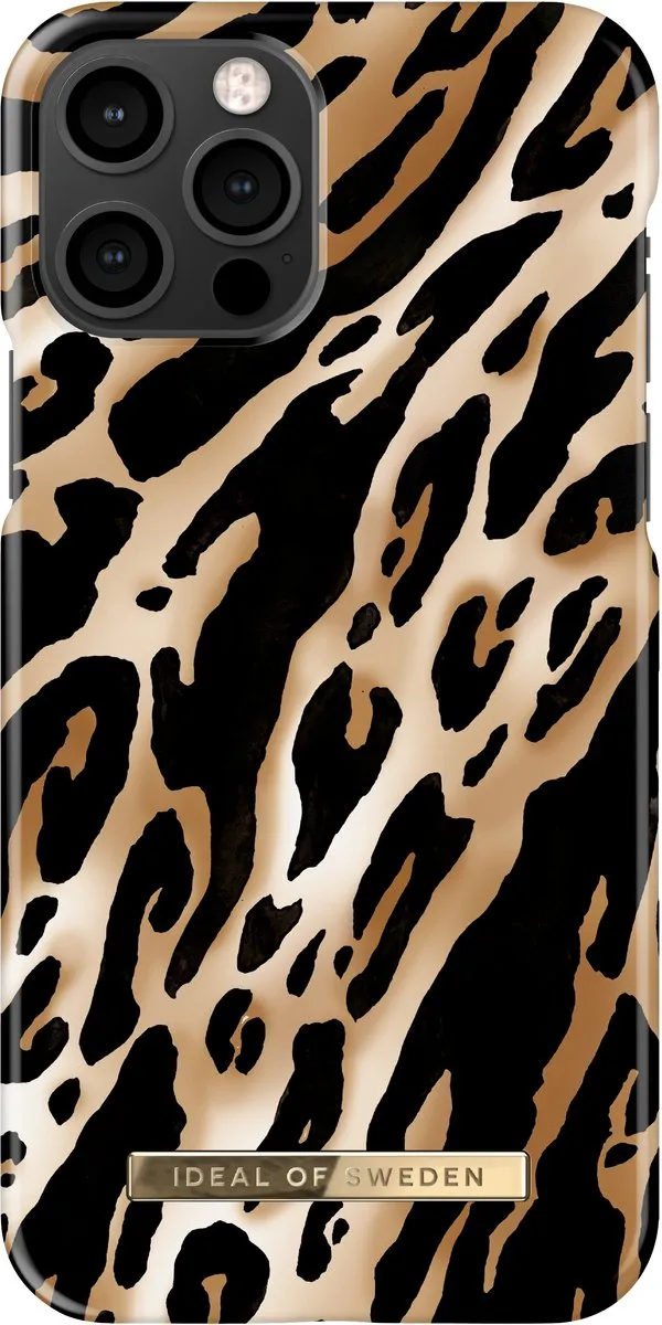 iDeal of Sweden iPhone 12/12 Pro Hoes Iconic Leopard - IDFCAW21-I2061-356 - Zwart/Bruin - afbeelding 6 van 6
