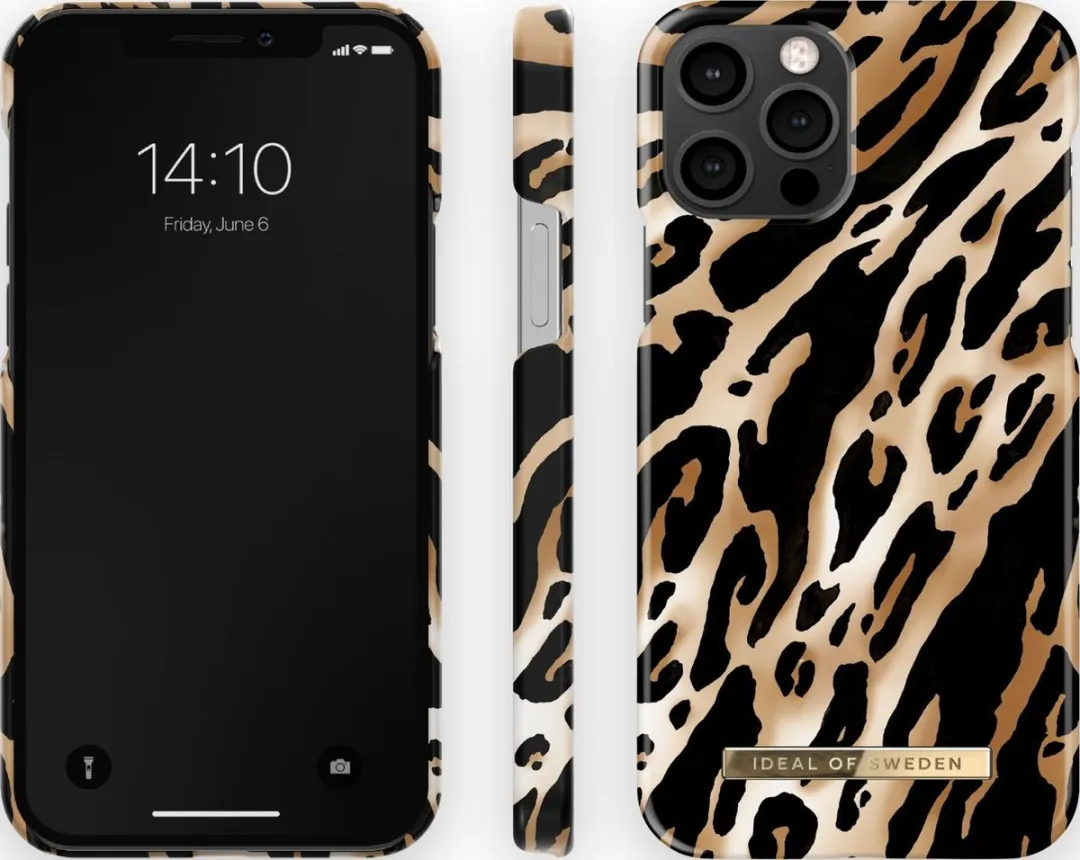 iDeal of Sweden iPhone 12/12 Pro Hoes Iconic Leopard - IDFCAW21-I2061-356 - Zwart/Bruin - afbeelding 3 van 6