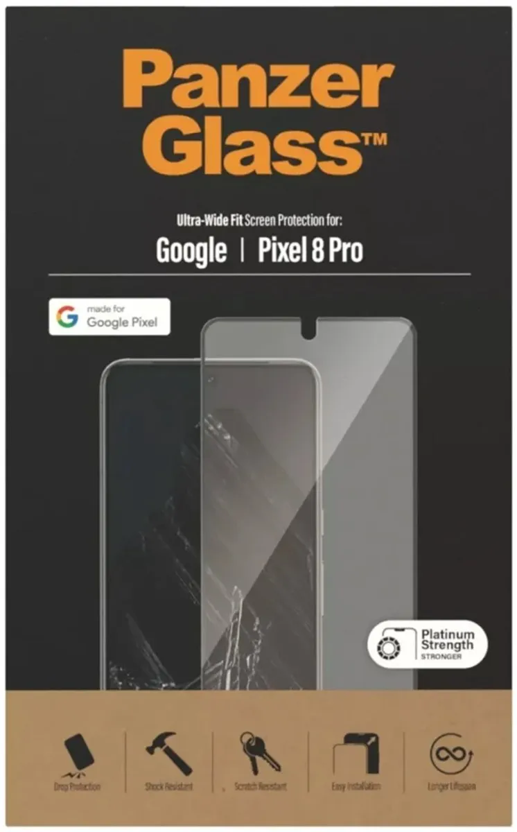 PanzerGlass PZ-4781 Screenprotector Google Pixel 8 Pro - Zwart