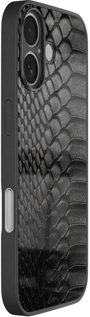 Casevibes iPhone 16 Hoesje - Black Snake - TPU Glossy
