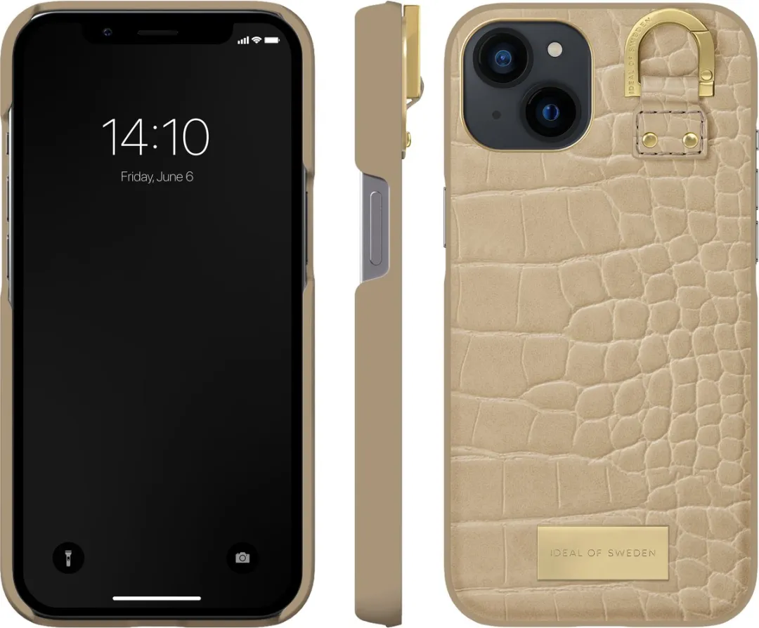 iDeal of Sweden Fashion Case Atelier iPhone 13 Warm Beige Croco - IDACAG22-I2161-456 - afbeelding 3 van 4
