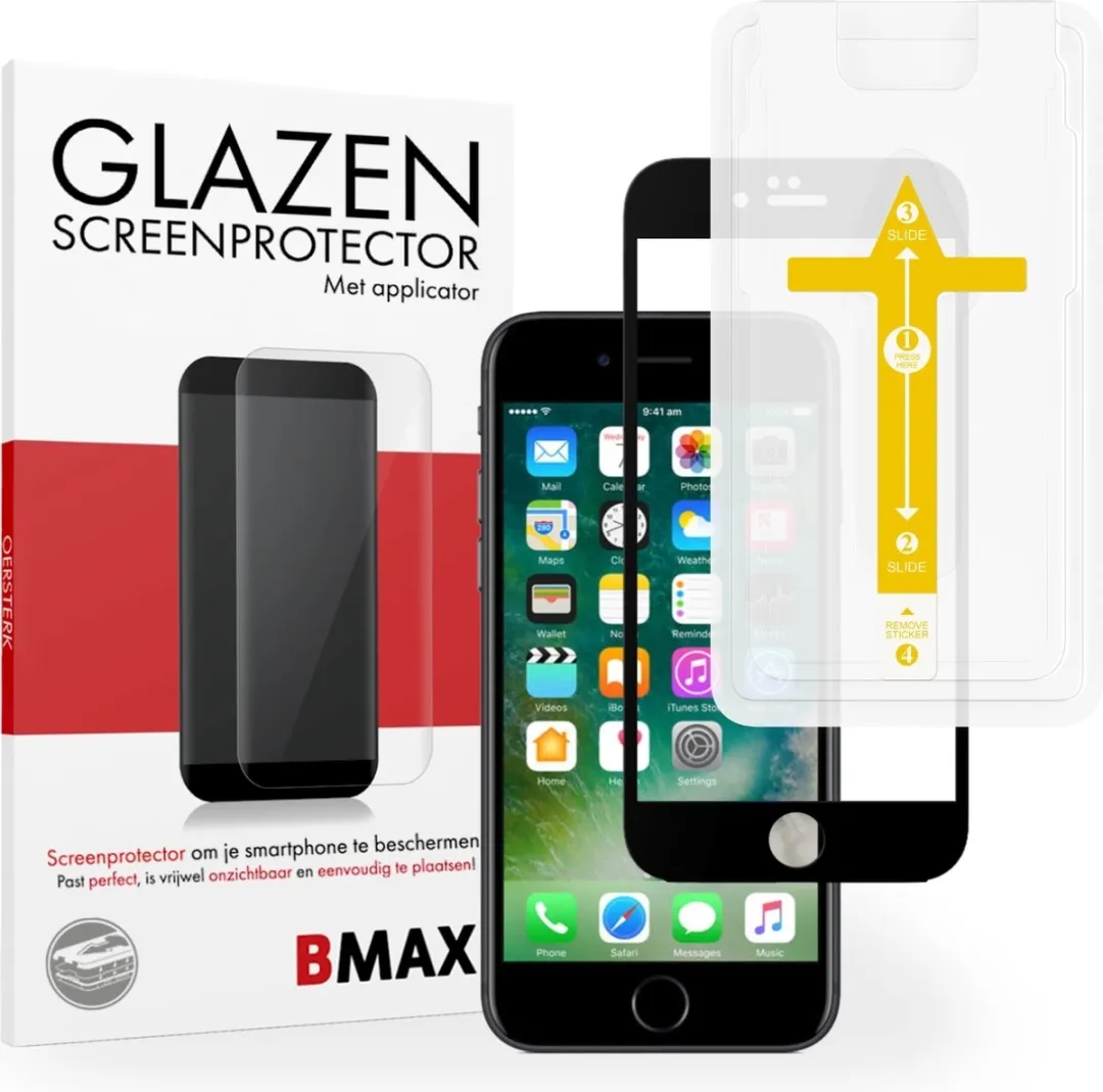 BMAX iPhone 7 Full Cover Gehard Glas