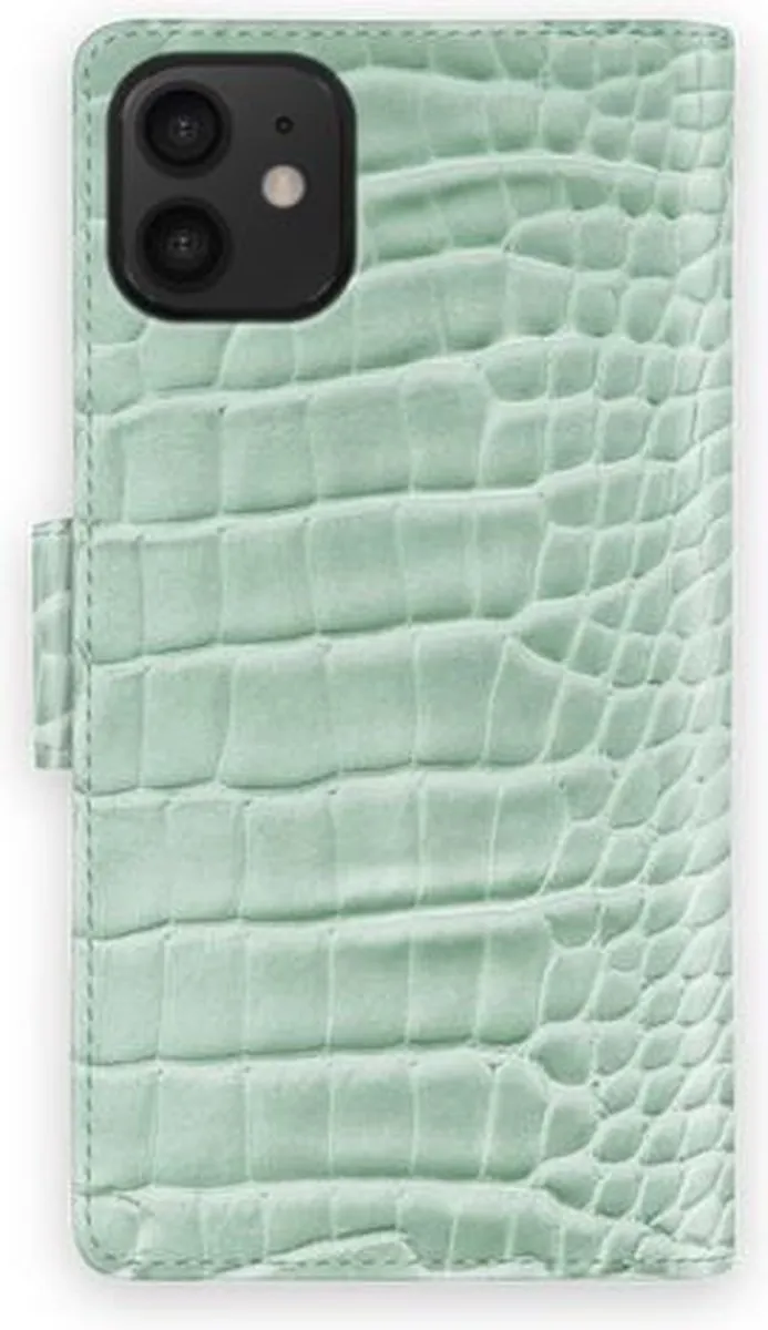 iDeal of Sweden iPhone 12 Mini Phone Wallet Mint Croco - 3 Pasjes - afbeelding 6 van 6