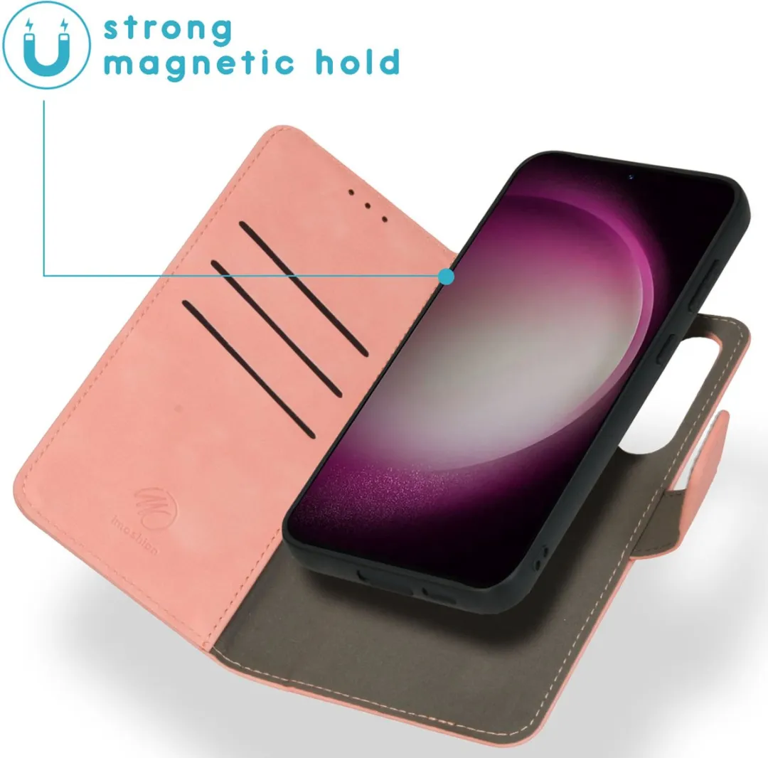 Imoshion Hoesje Samsung Galaxy S23 FE - Roze - 2-in-1 Bookcase