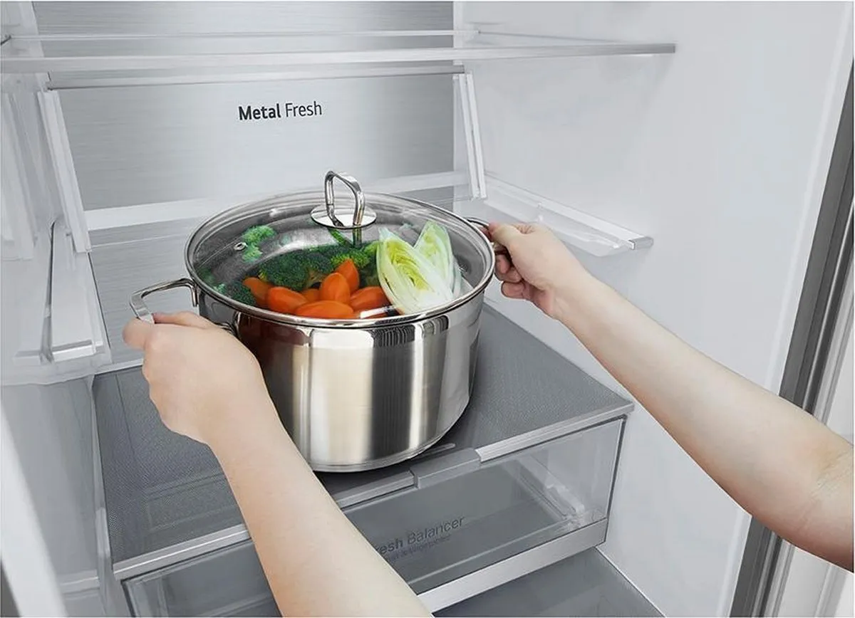 LG GBB72PZUGN Koelvriescombinatie - 419L - Roestvrijstaal