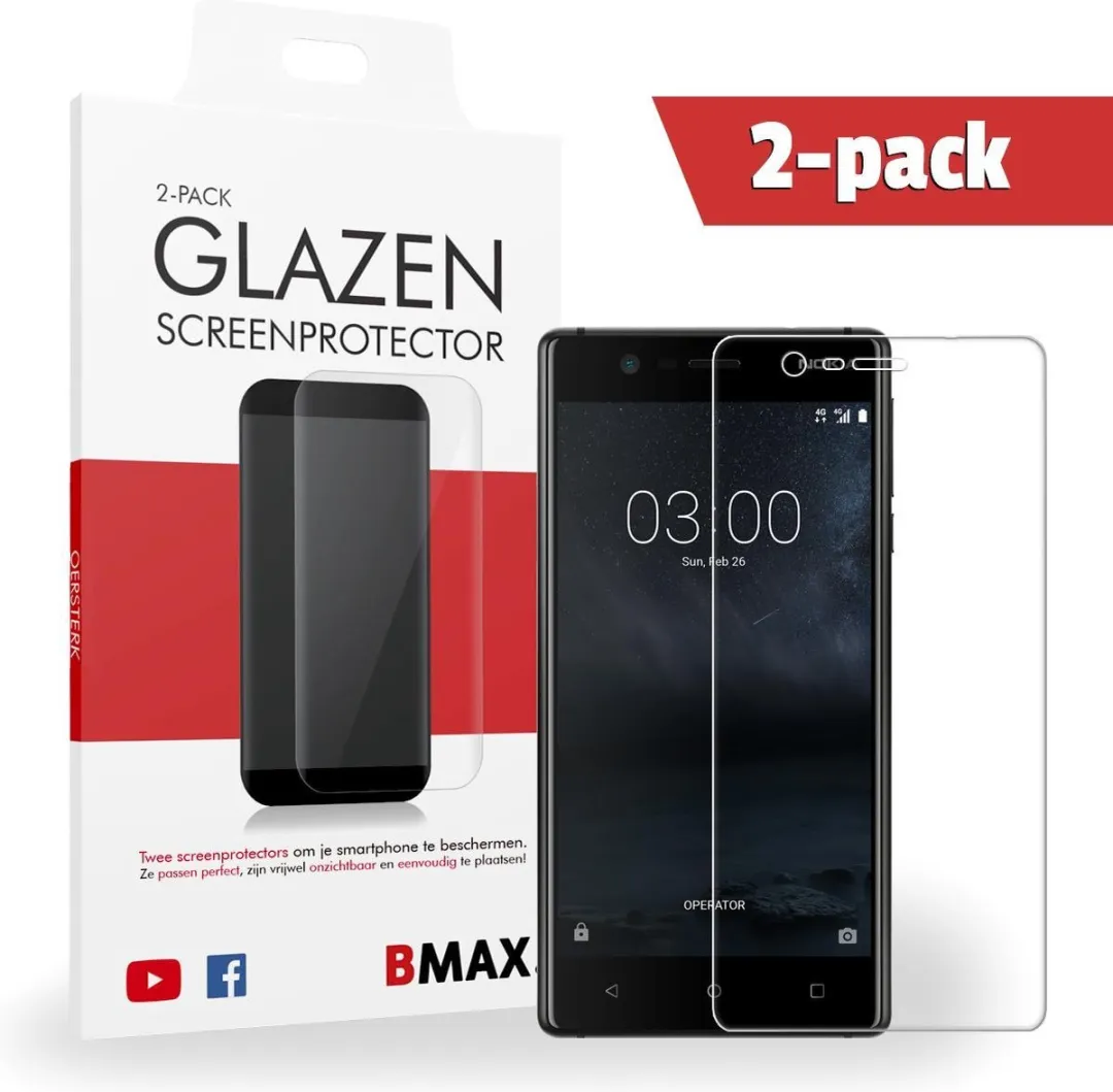 BMAX Nokia 3 Full Cover 3D Screenprotector