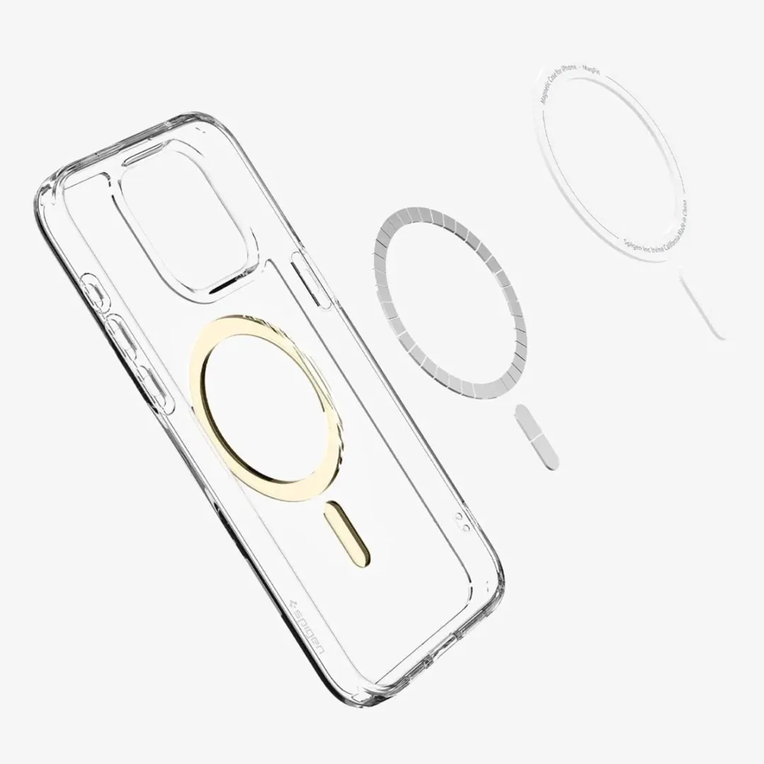 Spigen Ultra Hybrid MagFit ACS06718 iPhone 15 Pro Hoesje - Goud