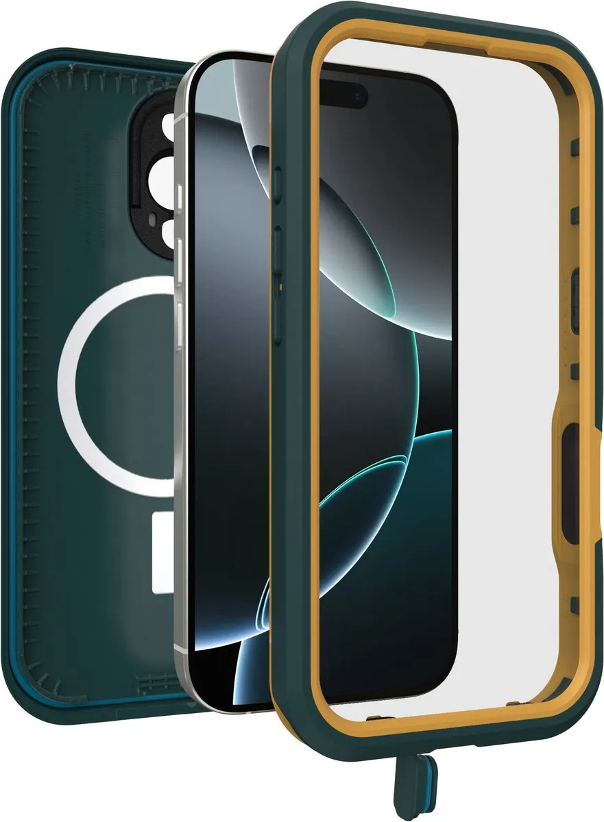 OtterBox Fre Mag iPhone 16 Pro Hoesje - Submerge Green - 77-96155