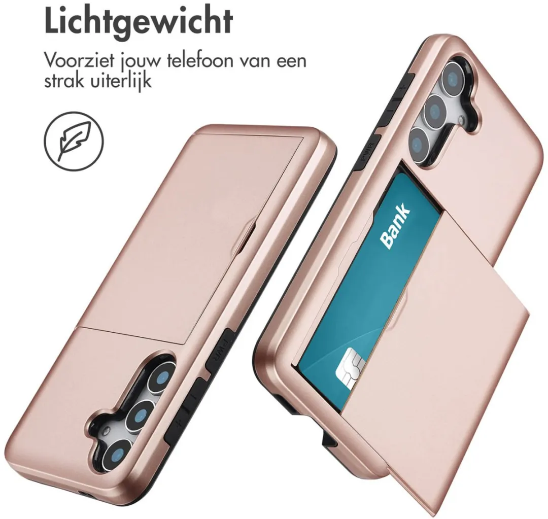 Imoshion Hoesje Samsung Galaxy S25 - Rosé Goud - 2 Pasjes
