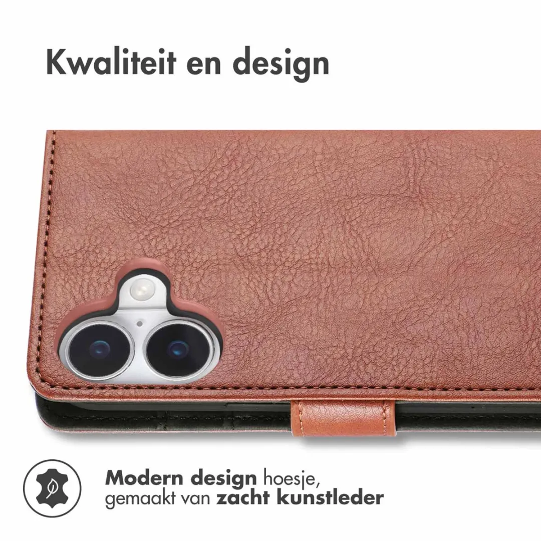 Imoshion iPhone 17 Hoesje - 3 Pasjes - Bruin