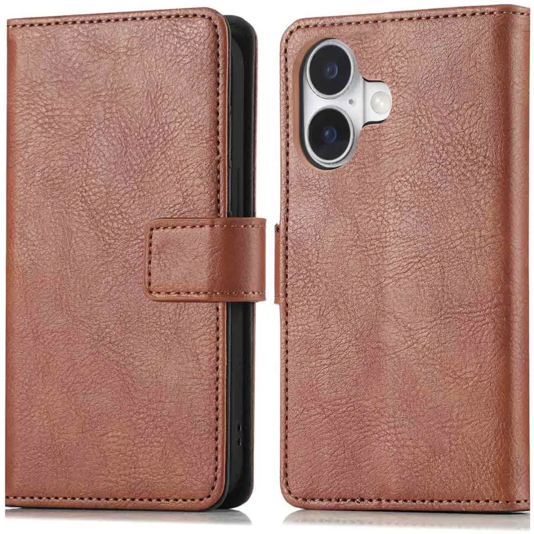 Imoshion iPhone 17 Hoesje - 3 Pasjes - Bruin