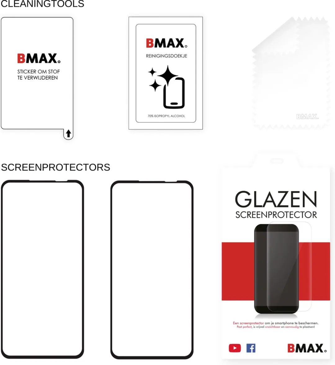 BMAX Asus Zenfone 10 Screenprotector - 2 Stuks