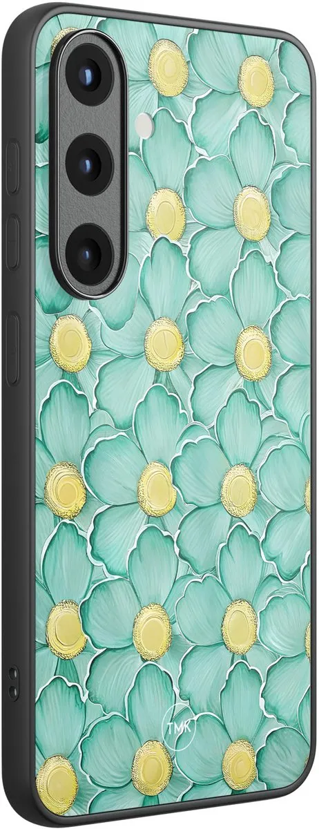 Casevibes Samsung Galaxy S25 Hoesje - Mint Blossom Groen