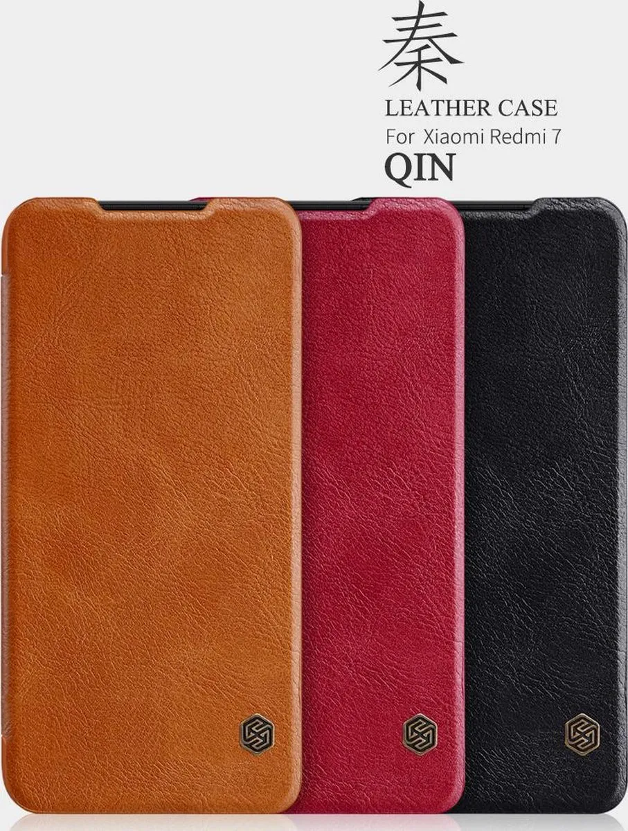 Nillkin Qin Series Hoesje Xiaomi Redmi 7 - Bruin - afbeelding 4 van 6