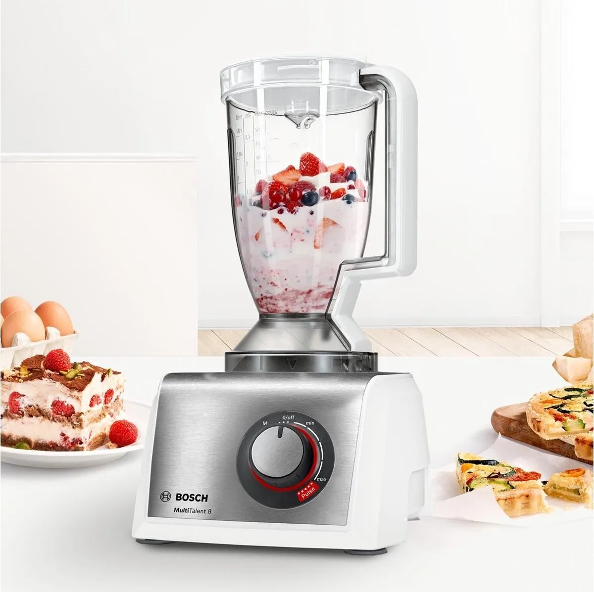 Bosch MultiTalent 8 MC812S820 Foodprocessor - 1250W - Wit - afbeelding 6 van 6