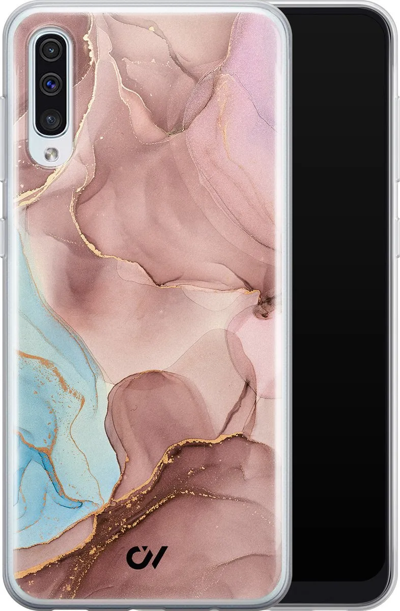 Casevibes Hoesje Samsung Galaxy A50 - Roze Marble Clouds - S/A50/UV/055